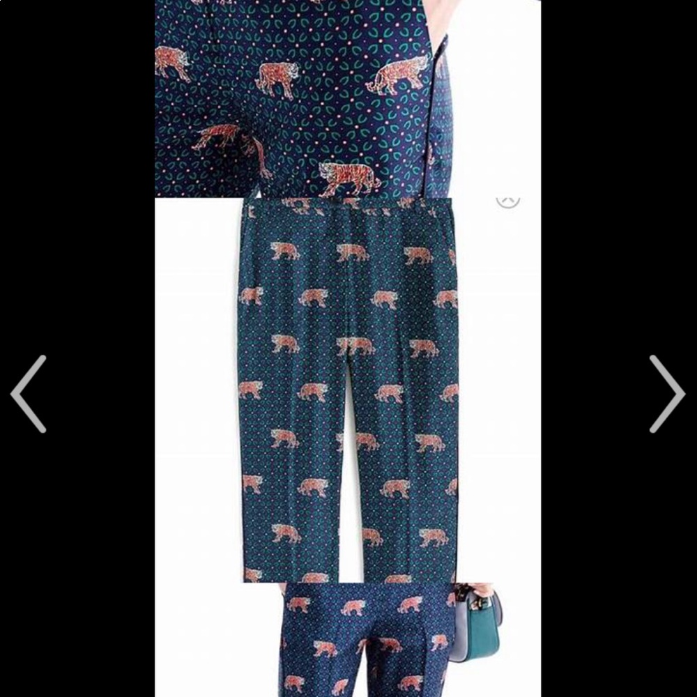 Jcrew silk pajama set.